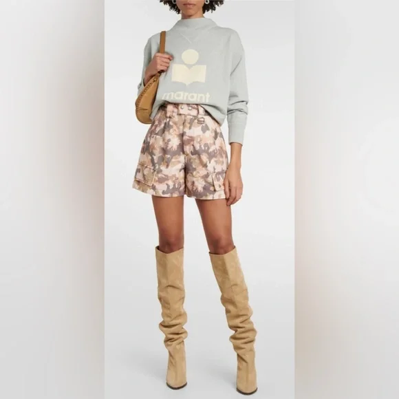 BRAND NEW $690 Isabel Marant Women's Eliano High-Rise Denim Shorts Size FR 38